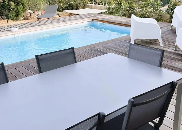 Villa Copines, 4 Pers, Piscine Chauffee, 5 Mn Cirendinu