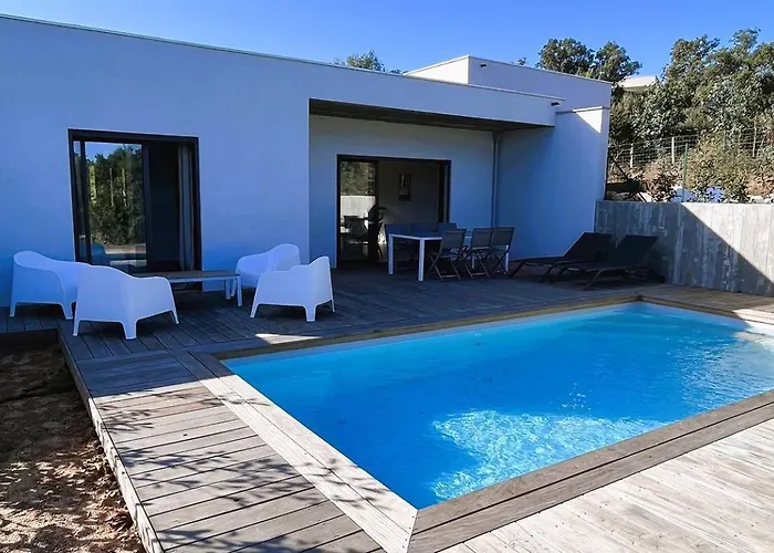 Vila Copines, 4 Pers, Piscine Chauffee, 5 Mn